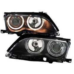 Μπροστινά Φανάρια Set Για Bmw 3 E46 Sedan/Caravan 01-05 Angel Eyes Μαύρα H7/H7 Με Μοτέρ Depo Μπροστινά Φανάρια Set Για Bmw 3 E46 Sedan/Caravan 01-05 Angel Eyes Μαύρα H7/H7 Με Μοτέρ Depo