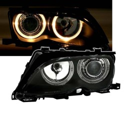 Μπροστινά Φανάρια Set Για Bmw 3 E46 Sedan/Caravan 01-05 Angel Eyes Μαύρα H7/H7 Με Μοτέρ Depo Μπροστινά Φανάρια Set Για Bmw 3 E46 Sedan/Caravan 01-05 Angel Eyes Μαύρα H7/H7 Με Μοτέρ Depo