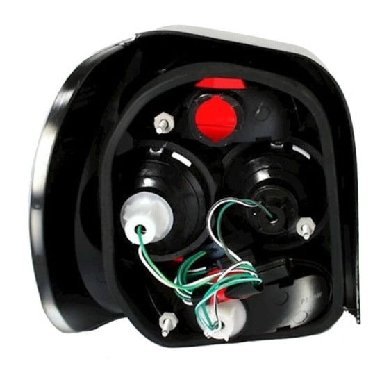 Πισινά Φανάρια Set Για Vw Polo 6N 94-99 Μαύρα Depo