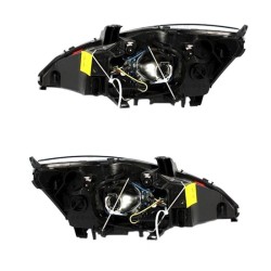 Μπροστινά Φανάρια Set Για Ford Focus 98-01 Angel Eyes Χρωμίου H7/H7 Depo Μπροστινά Φανάρια Set Για Ford Focus 98-01 Angel Eyes Χρωμίου H7/H7 Depo