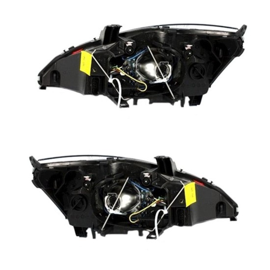 Μπροστινά Φανάρια Set Για Ford Focus 98-01 Angel Eyes Χρωμίου H7/H7 Depo