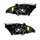 Μπροστινά Φανάρια Set Για Ford Focus 98-01 Angel Eyes Χρωμίου H7/H7 Depo