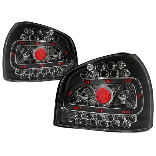Πισινά Φανάρια Set Για Audi A3 8L 96-04 Led Μαύρα LH Group