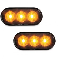 Πλαϊνά Φλας Φτερού Για VW Golf / Polo / Bora / Passat / Vento / Seat Ibiza / Cordoba 3 Led Black 2 Τεμάχια