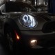 Μπροστινά Φανάρια Set Για Mini Cooper (R55/56/57/58/59) 06-13 Angel Eyes Χρωμίου H9 Με Μοτέρ JunYan