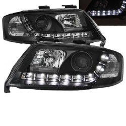 Μπροστινά Φανάρια Set Για Audi A6 4B 97-01 DRL Μαύρα H1/H1 Sonar Μπροστινά Φανάρια Set Για Audi A6 4B 97-01 DRL Μαύρα H1/H1 Sonar