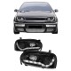 Μπροστινά Φανάρια Set Για Vw Golf 3 92-98 DRL Μάυρα H1/H1 JunYan