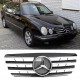 Μάσκα Για Mercedes-Benz E-Class W210 99-02 Amg Look Με 4 Γρίλιες Μαύρο/Χρώμιο 1 Τεμάχιο