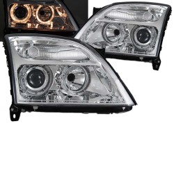 Μπροστινά Φανάρια Set Για Opel Vectra C 02-05 Angel Eyes Χρωμίου H7/H7 Depo Μπροστινά Φανάρια Set Για Opel Vectra C 02-05 Angel Eyes Χρωμίου H7/H7 Depo