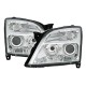 Μπροστινά Φανάρια Set Για Opel Vectra C 02-05 Angel Eyes Χρωμίου H7/H7 Depo