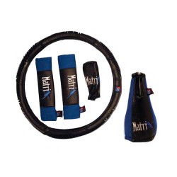 Κάλυμμα Τιμονιού Αυτοκινήτου Δερματίνη Matrix Μπλε Medium 38cm Κάλυμμα Τιμονιού Αυτοκινήτου Δερματίνη Matrix Μπλε Medium 38cm