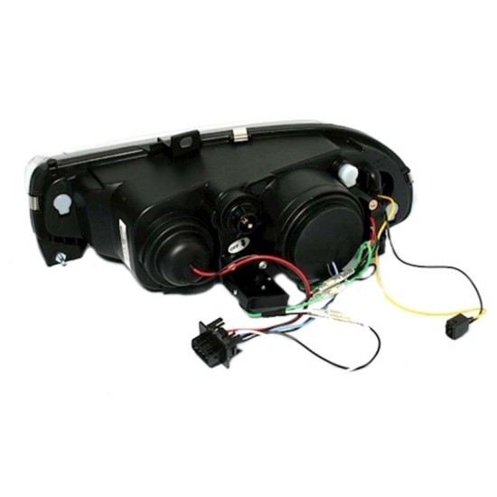 Μπροστινά Φανάρια Set Για Alfa Romeo 156 97-03 DRL Μαύρα H1/H1 Sonar