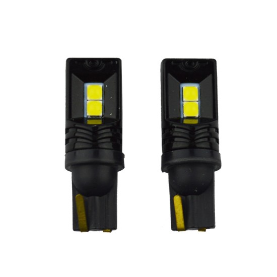 Λάμπες Led T10 12volt 2 Led Λευκό Canbus W5W Auto GS 600664 2 Τεμάχια