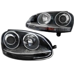 Μπροστινά Φανάρια Set Για Vw Golf V (5) 03-08 / Jetta GTI R32 Look Projectors Μαύρα H7/H7 Με Μοτέρ Depo Μπροστινά Φανάρια Set Για Vw Golf V (5) 03-08 / Jetta GTI R32 Look Projectors Μαύρα H7/H7 Με Μοτέρ Depo