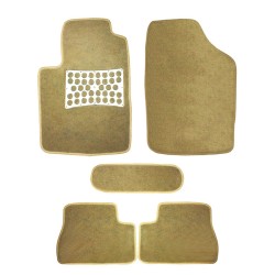 Πατάκια Αυτοκινήτου Universal Μοκέτα Passion Μπεζ 5 Τεμάχια