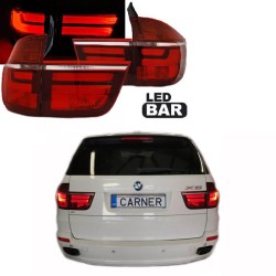 Πισινά Φανάρια Set Για Bmw X5 E70 07-10 Led Bar LCI Look Κόκκινο/Crystal Depo Πισινά Φανάρια Set Για Bmw X5 E70 07-10 Led Bar LCI Look Κόκκινο/Crystal Depo