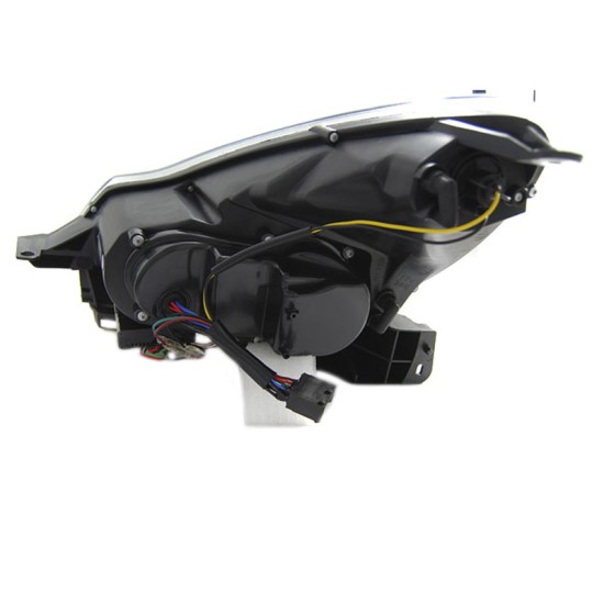Μπροστινά Φανάρια Set Για Opel Corsa D 11-14 TRU DRL Tube Lights Μαύρα H1/H1 Sonar