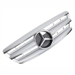 Μάσκα Για Mercedes-Benz S-Class W220 02-05 Amg Look Με 3 Γρίλιες Ασημί/Χρώμιο 1 Τεμάχιο Μάσκα Για Mercedes-Benz S-Class W220 02-05 Amg Look Με 3 Γρίλιες Ασημί/Χρώμιο 1 Τεμάχιο