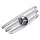 Μάσκα Για Mercedes-Benz S-Class W220 02-05 Amg Look Με 3 Γρίλιες Ασημί/Χρώμιο 1 Τεμάχιο