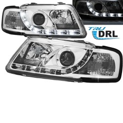 Μπροστινά Φανάρια Set Για Audi A3 8L 96-00 TRU DRL Χρωμίου H1/H1 Sonar Μπροστινά Φανάρια Set Για Audi A3 8L 96-00 TRU DRL Χρωμίου H1/H1 Sonar