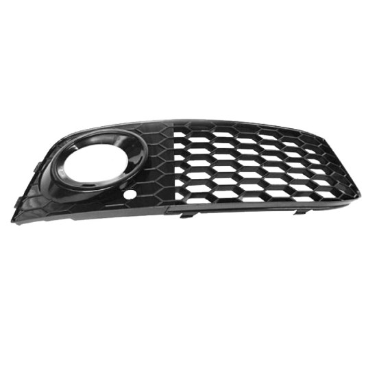 Δίχτυ Προφυλακτήρα Εμπρός Πλαινό Για Audi A4 B8 08-11 Γυαλιστερό Μαύρο Αριστερό & Δεξί 2 Τεμάχια