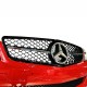 Μάσκα Για Mercedes-Benz C-Class W204 07-14 Amg C63 Look Με Μονή Γρίλια Μαύρο/Χρώμιο 1 Τεμάχιο
