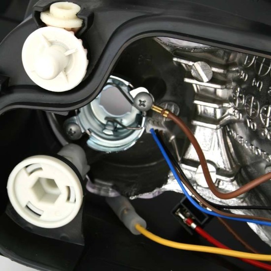 Φανάρι Μπροστινό Δεξι Για Seat Ibiza 6L 02-08 Μαύρο H7/H3 Depo