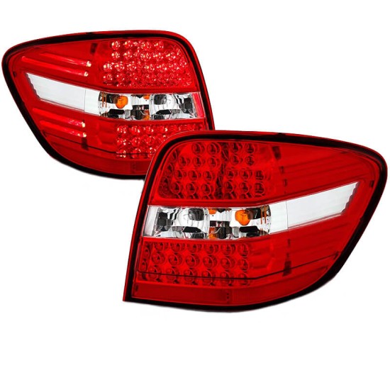 Πισινά Φανάρια Set Για Mercedes-Benz ML W164 05-08 Led Κόκκινο/Crystal Eagle Eyes