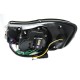 Μπροστινά Φανάρια Set Για Skoda Octavia 1Z 09-12 DRL Μαύρα H7/H1 Με Μοτέρ Sonar