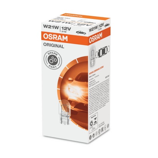 Λάμπα Αλογόνου T20 W21W / 3156 W3X16D Μονοπολική 12volt Osram 7505 1 Τεμάχιο