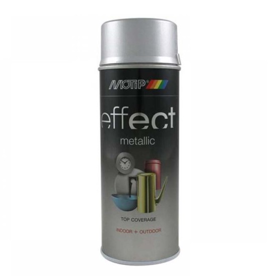 Σπρέι Βαφής Ασημί  Με Μεταλλικό Εφέ Motip Effect 302504  400ml