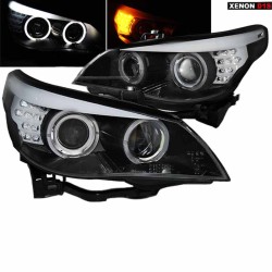 Μπροστινά Φανάρια Set Για Bmw 5 E60 05-08 Angel Eyes & Led Φλας Xenon Έκδοση D1S/H1 Με Μοτέρ Sonar Μπροστινά Φανάρια Set Για Bmw 5 E60 05-08 Angel Eyes & Led Φλας Xenon Έκδοση D1S/H1 Με Μοτέρ Sonar