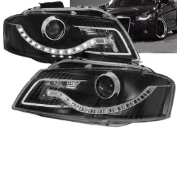 Μπροστινά Φανάρια Set Για Audi A3 8P 03-08 DRL Μαύρα H9 Με Μοτέρ Eagle Eyes Μπροστινά Φανάρια Set Για Audi A3 8P 03-08 DRL Μαύρα H9 Με Μοτέρ Eagle Eyes