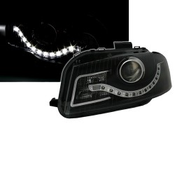 Μπροστινά Φανάρια Set Για Audi A3 8P 03-08 DRL Μαύρα H9 Με Μοτέρ Eagle Eyes Μπροστινά Φανάρια Set Για Audi A3 8P 03-08 DRL Μαύρα H9 Με Μοτέρ Eagle Eyes