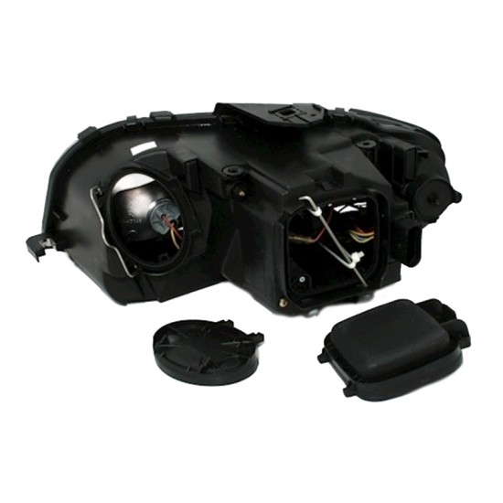 Μπροστινά Φανάρια Set Για Audi A3 8P 03-08 DRL Μαύρα H9 Με Μοτέρ Eagle Eyes