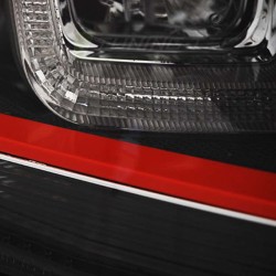 Μπροστινά Φανάρια Set Για Vw Golf VIΙ (7) 12-17 TRU DRL U-Type GTI Μαύρα/Κόκκινο H7/H1 Με Μοτέρ Sonar Μπροστινά Φανάρια Set Για Vw Golf VIΙ (7) 12-17 TRU DRL U-Type GTI Μαύρα/Κόκκινο H7/H1 Με Μοτέρ Sonar