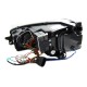 Μπροστινά Φανάρια Set Για Vw Golf VIΙ (7) 12-17 TRU DRL U-Type GTI Μαύρα/Κόκκινο H7/H1 Με Μοτέρ Sonar