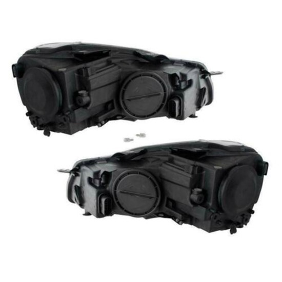Μπροστινά Φανάρια Set Για Vw Golf VΙ (6) 08-12 TRU DRL GTI Μαύρα H7 Με Μοτέρ Depo