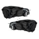 Μπροστινά Φανάρια Set Για Vw Golf VΙ (6) 08-12 TRU DRL GTI Μαύρα H7 Με Μοτέρ Depo