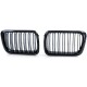 Καρδιές Μάσκας Για Bmw 3 E36 96-99 M4 Look Με Διπλή Γρίλια Μαύρο Γυαλιστερό 2 Τεμάχια
