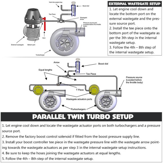 Boost Controller Ρυθμιστής Πίεσης Turbo Μπλε BC-1002 Boost Controller Ρυθμιστής Πίεσης Turbo Μπλε BC-1002