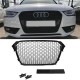Μάσκα Για Audi A4 B8 11-15 RS4 Look Κυψελωτή Γυαλιστερό Μαύρο 1 Τεμάχιο