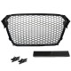 Μάσκα Για Audi A4 B8 11-15 RS4 Look Κυψελωτή Γυαλιστερό Μαύρο 1 Τεμάχιο