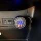 Βολτόμετρο - Θερμόμετρο Και Φορτιστής Usb Αυτοκινήτου Κόκκινα Και Μπλε Νούμερα 99103
