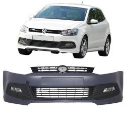 Μπροστινός Προφυλακτήρας Για VW Polo 6R 09-17 R Line Look Με Μάσκα & Προβολείς