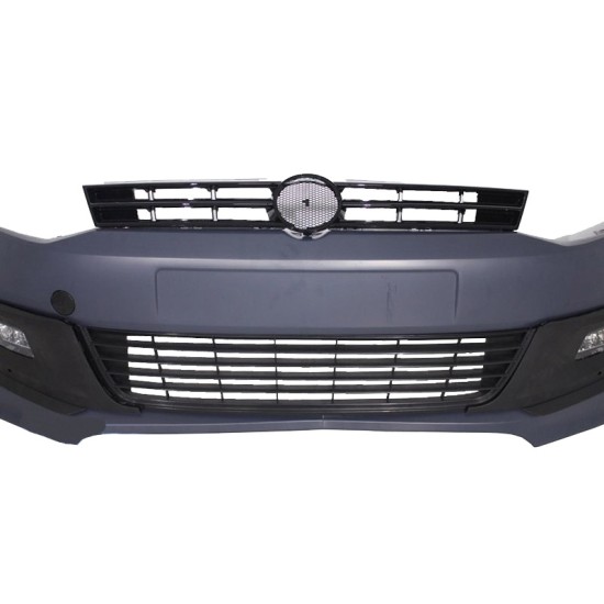 Μπροστινός Προφυλακτήρας Για VW Polo 6R 09-17 R Line Look Με Μάσκα & Προβολείς