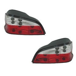 Πισινά Φανάρια Set Για Peugeot 106 96-03 Κόκκινο/Crystal Sonar