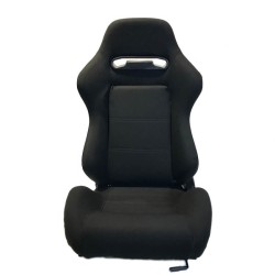 Καθίσματα Bucket Zeus Ύφασμα Μαύρα Ζευγάρι 2 Τεμαχίων