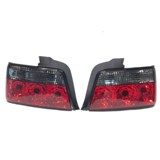 Πισινά Φανάρια Set Για Bmw 3 E36 Sedan 90-99 Κόκκινο/Φιμέ Carner