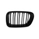 Καρδιές Μάσκας Για Bmw 3 E46 99-03 Coupe/Cabrio M4 Look Με Διπλή Γρίλια Μαύρο Γυαλιστερό 2 Τεμάχια